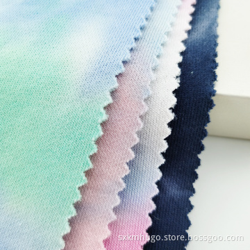 100% Cotton French Terry Knit Tie Dye Fabric